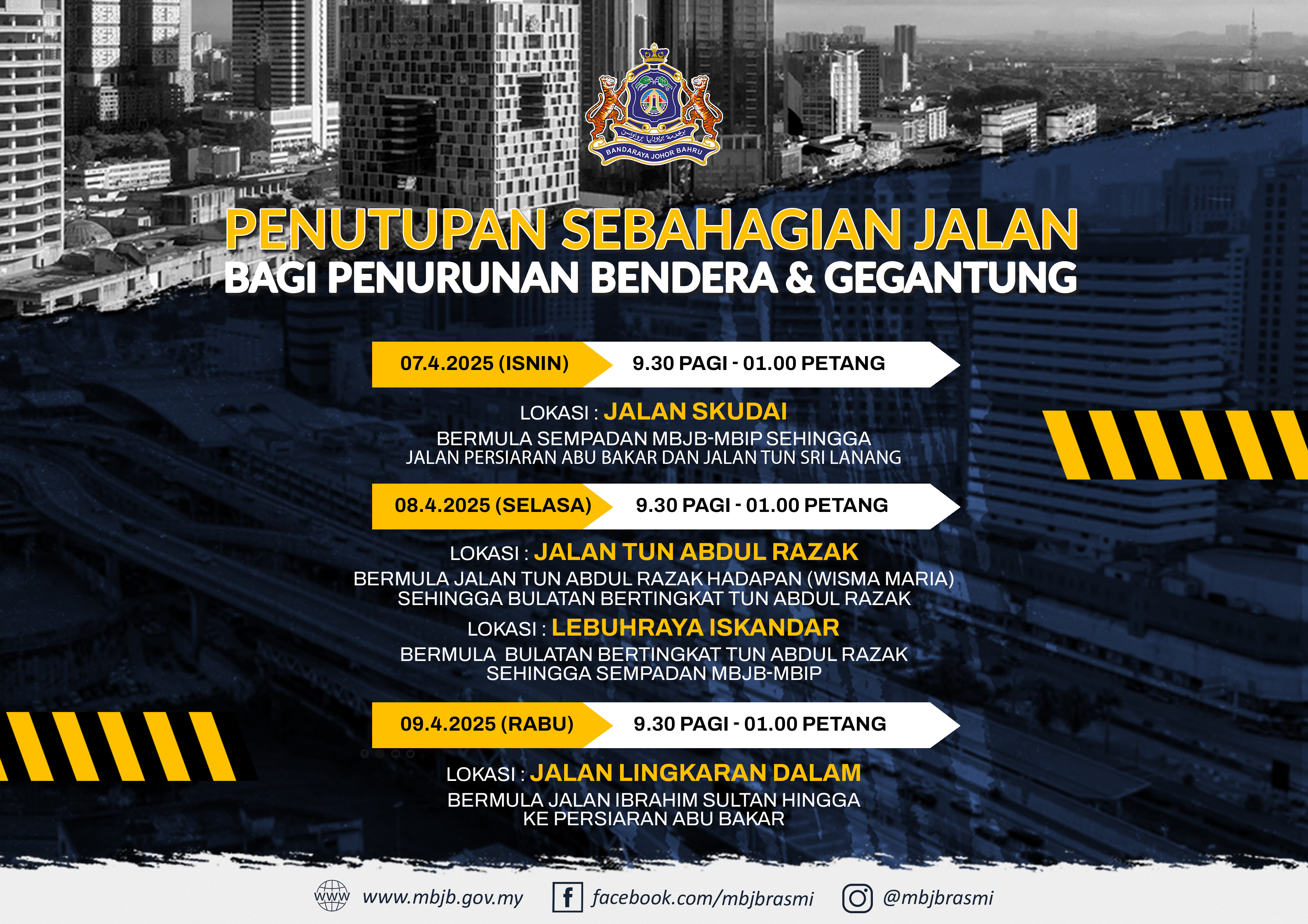 Notis Penutupan Sebahagian Jalan