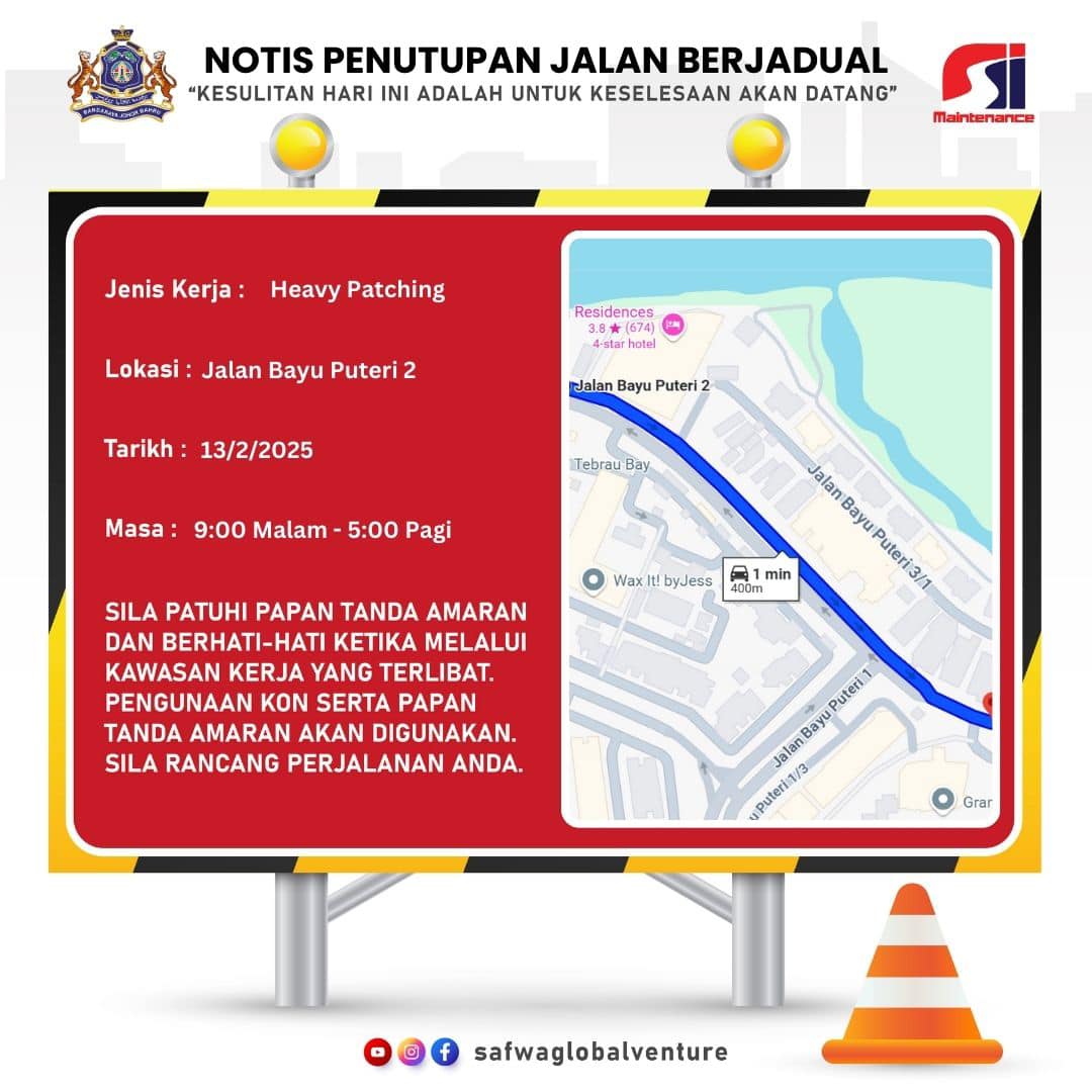 Notis Penutupan Jalan